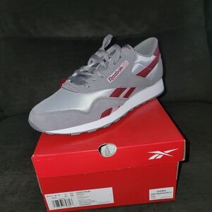 Reebok Gray and Red Sneakers